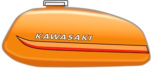 Candy Orange Fuel Tank